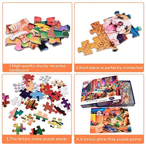 1000 Pieces Jigsaw Puzzles for Adults | Pets Animal Jigsaw Puzzles for Adults 1000 Pieces Puzzle Gifts (Pets Party)