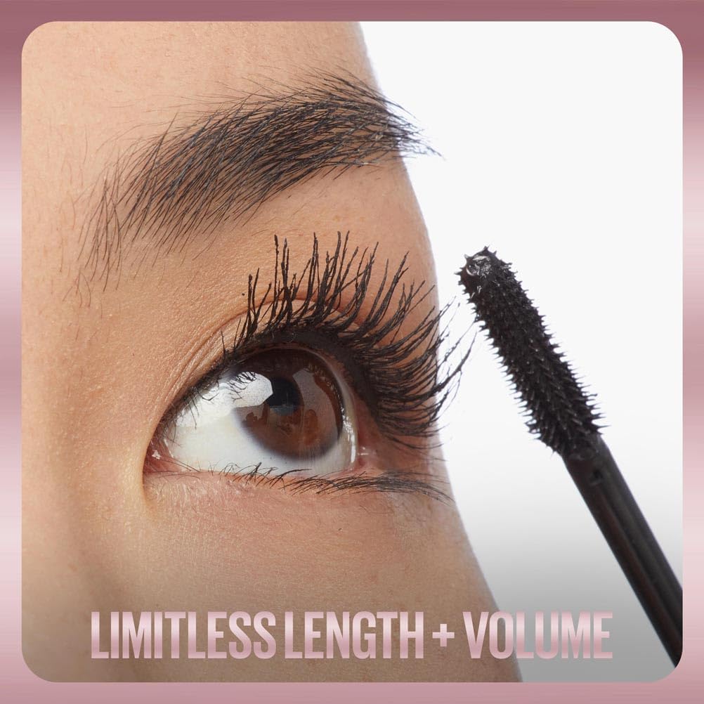 Maybelline New York Lash Sensational Sky High Mascara, Volumising & Lengthening Mascara, Washable Flake-Free Formula Infused with Bamboo Extract & Fibres, 7.2 ml, Shade: 01, Very Black
