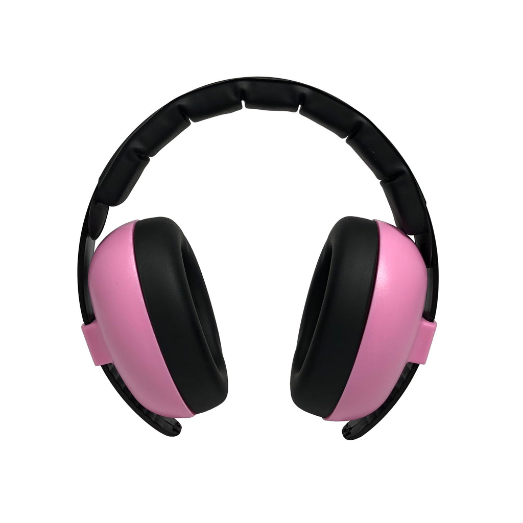 Banz Bubzee Baby Ear Defenders 0-36 Months ? Petal Pink - Loud Noise Cancelling Baby Headphones & Toddler Ear Muffs, Size Adjustable