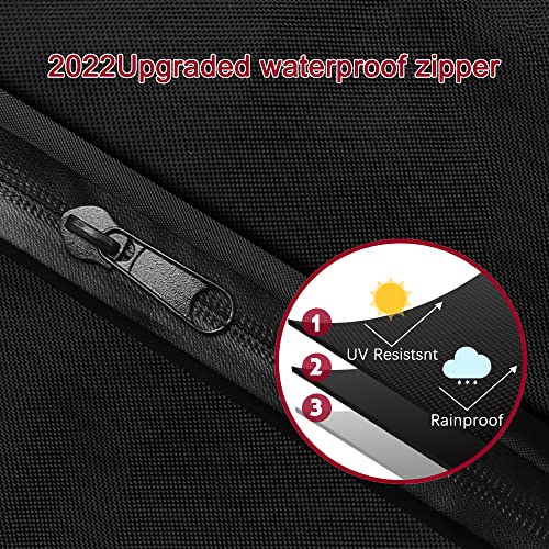 Parasol Cover Patio Garden Umbrella Covers Waterproof Windproof Anti-UV with Zip 210D Oxford Fabric Garden Parasol Cover for 7ft to 10ft Garden