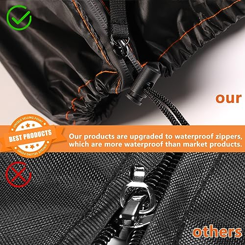 Icetimer Upgraded Egg Chair Covers Waterproof,Patio Hanging Standing Egg Chair Cover Windproof Heavy Duty Large,Cover for Egg Chair Single,Garden