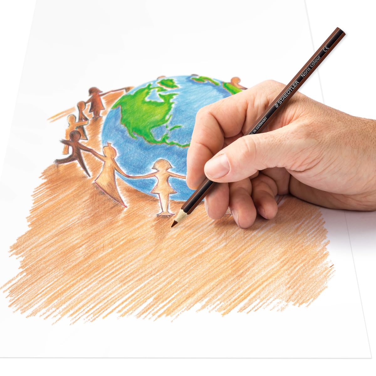 STAEDTLER 185 C12POW Noris Colour Colouring Pencils - 12 Assorted People of the World Colours (Pack of 24 Pencils)