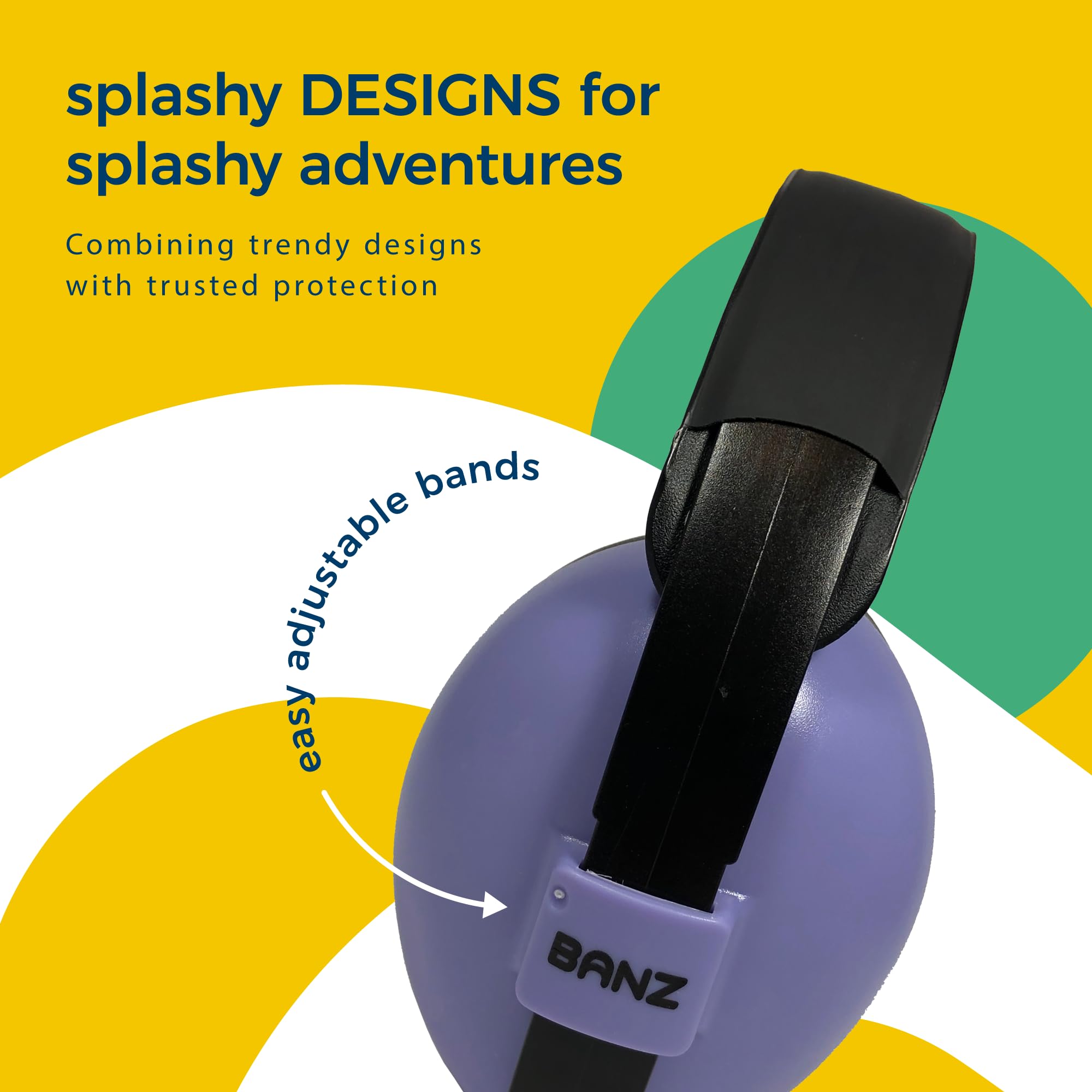 Banz Bubzee Baby Ear Defenders 0-36 Months ? Orchid - Loud Noise Cancelling Baby Headphones & Toddler Ear Muffs, Size Adjustable