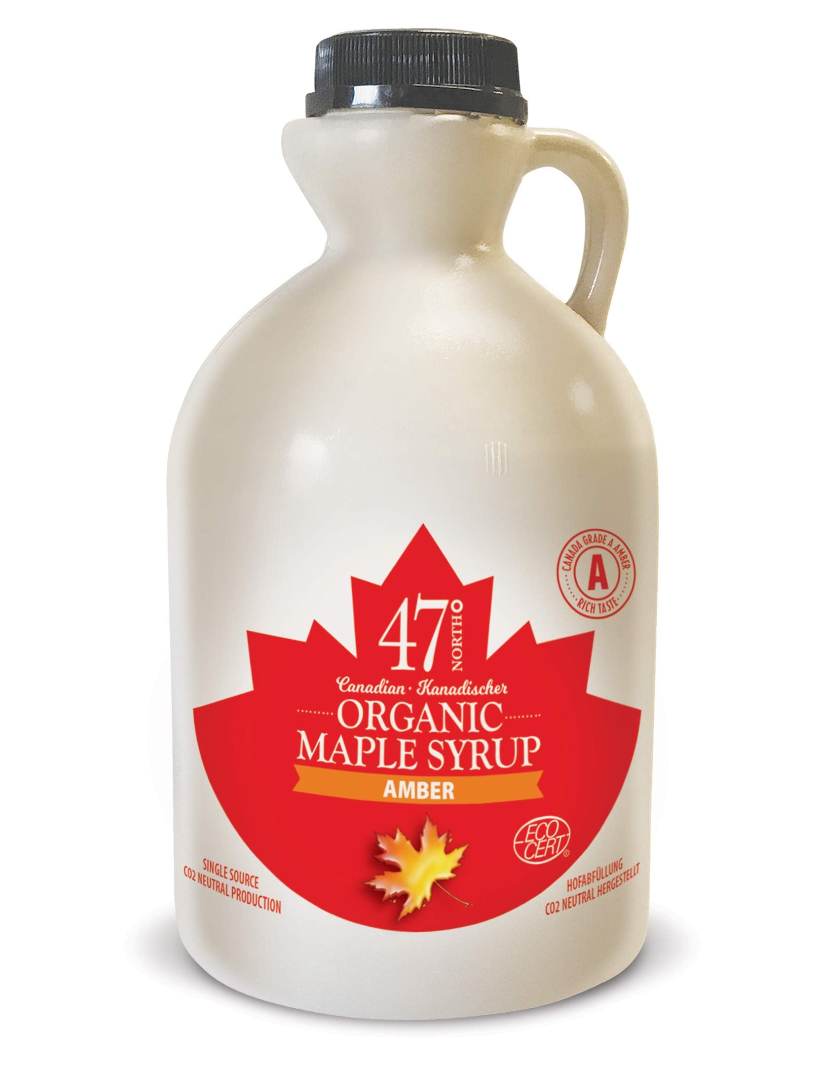 47? North Single Source Canadian Organic Maple Syrup Grade A Amber Rich 1x 1000ml