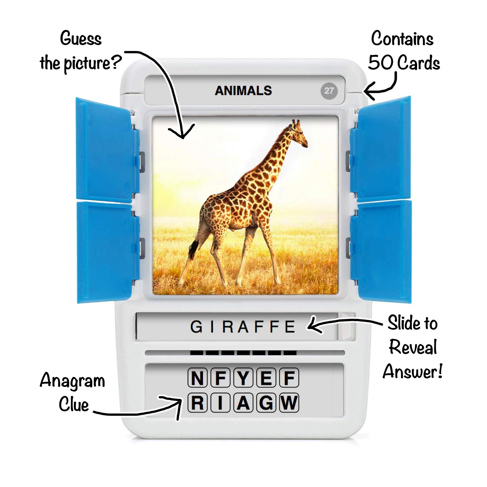 100 PICS Capital Cities Travel Game - Geography Flash Card Quiz, Pocket Puzzles For Kids And Adults