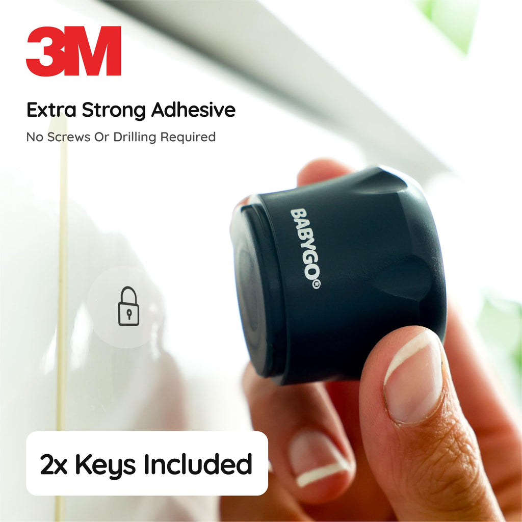 BABYGO? Replacement Magnetic Child Lock Keys 2X Premium Locks for Baby Proofing Kits & Magnetic Lock Sets | Compatiable with All Magnetic Lock Types