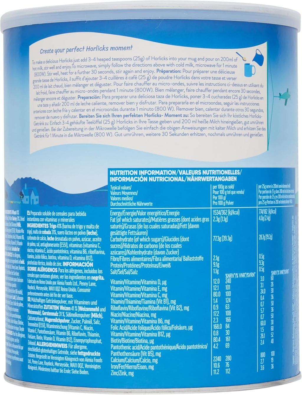 Horlicks Original Malted Milk 2kg (Pack of 1) - Just add milk, The Original Malted Drink. High in Calcium, Zinc, Vitamin C, Vitamin D & Vitamin B12.