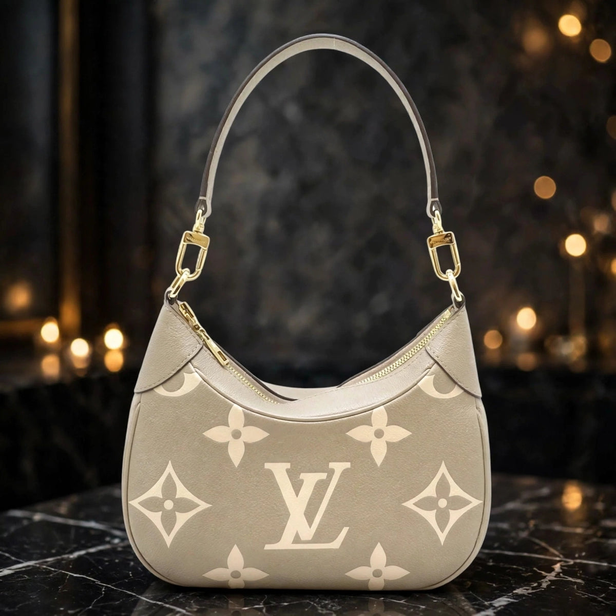 Louis Vuitton Bagatelle NM Bicolor Monogram Empreinte Leather Bag