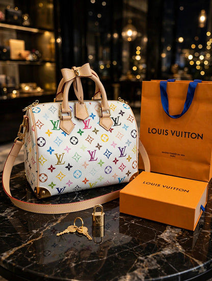Louis Vuitton LV x TM Speedy Bandoulière 25 M13085 Designer Handbag