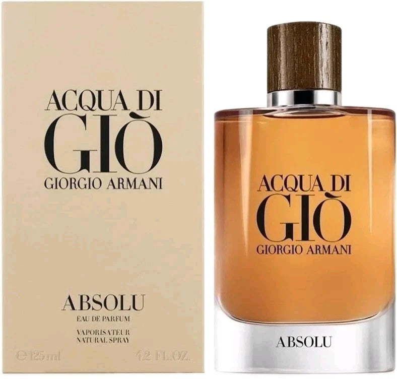 Giorgio Armani Acqua Di Gio Absolu EDP for Men 4.2 oz / 125ml Sealed